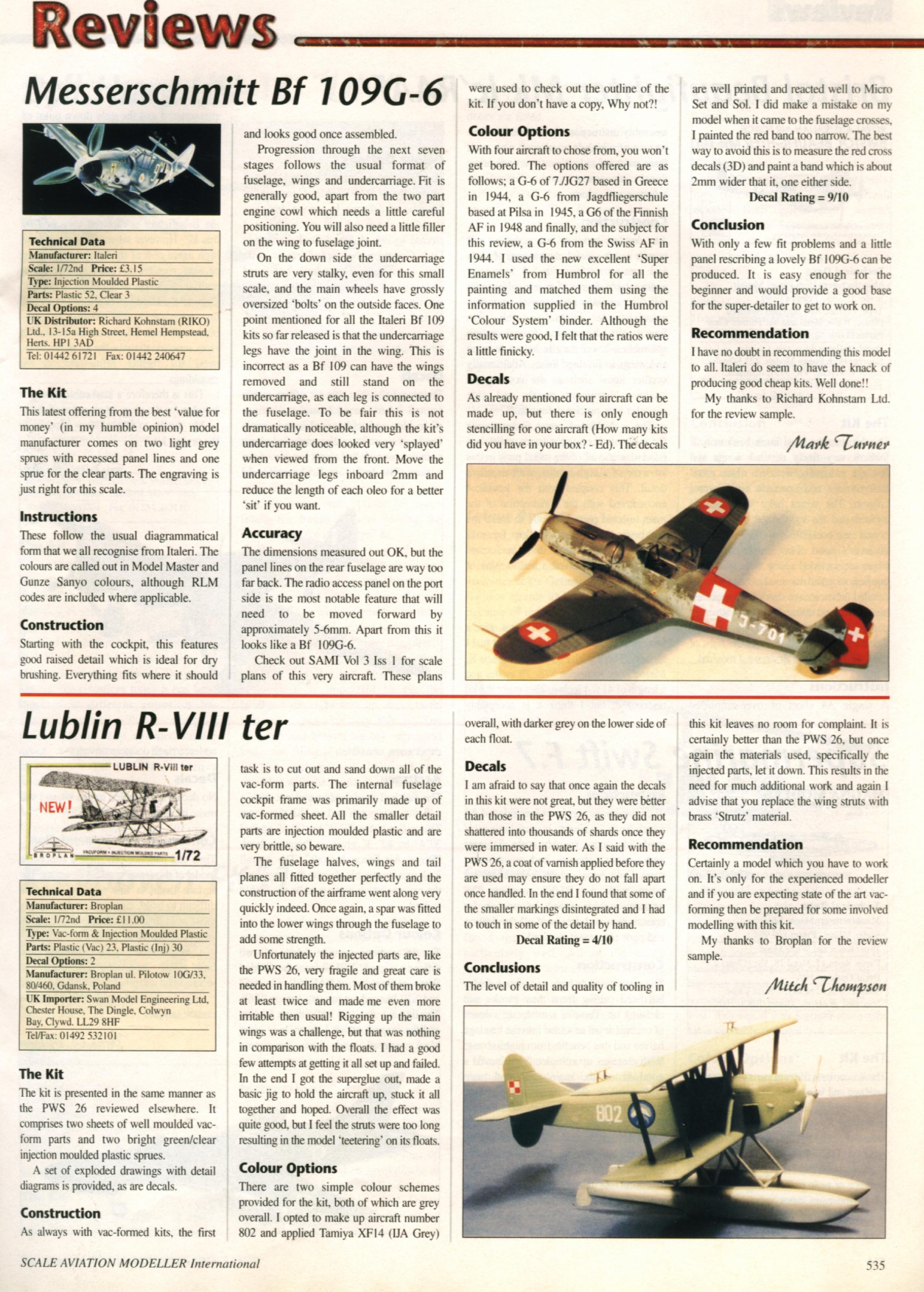 Scale Aviation Modeller International 1997-09